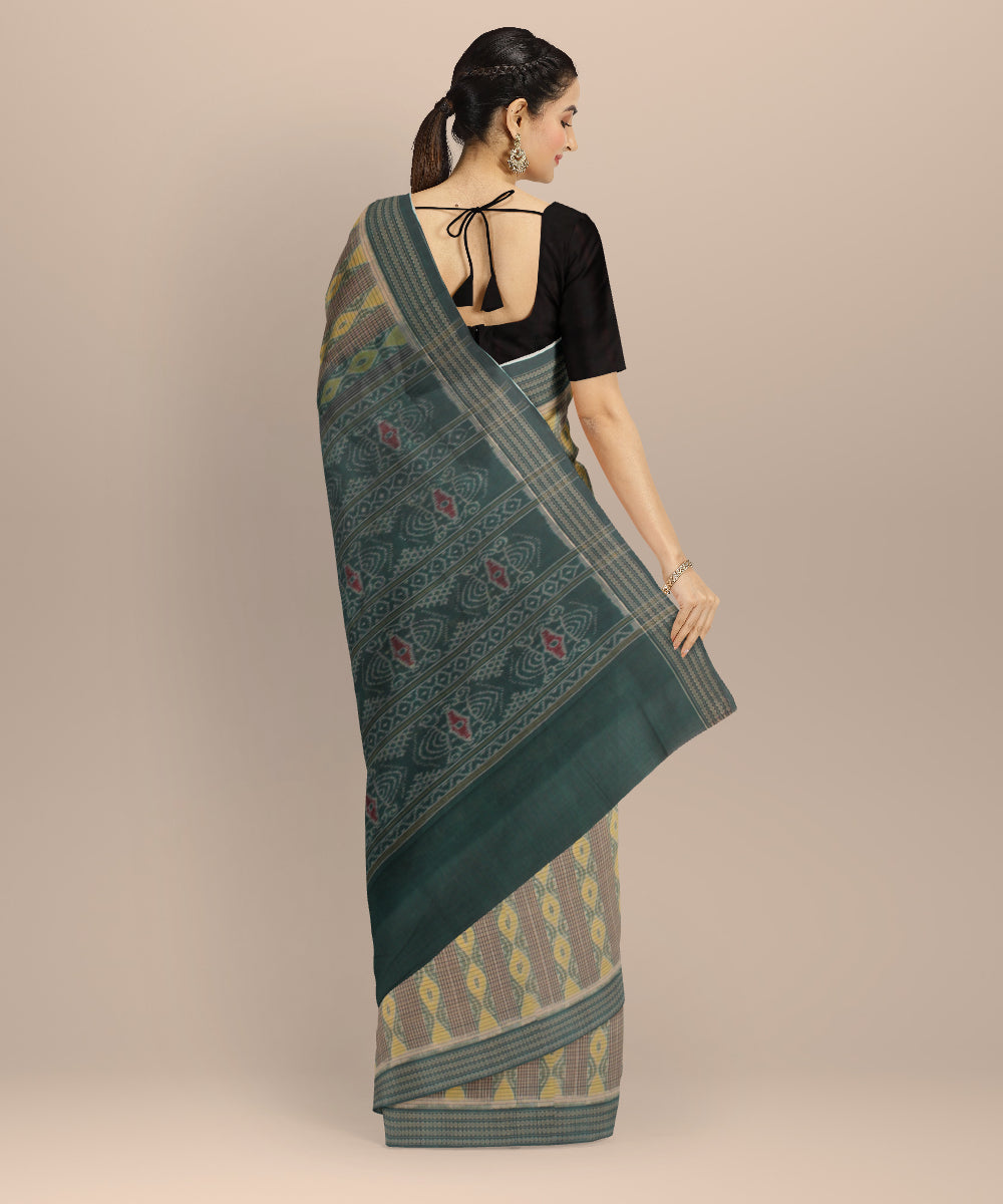 Multicolor handloom cotton sambalpuri saree