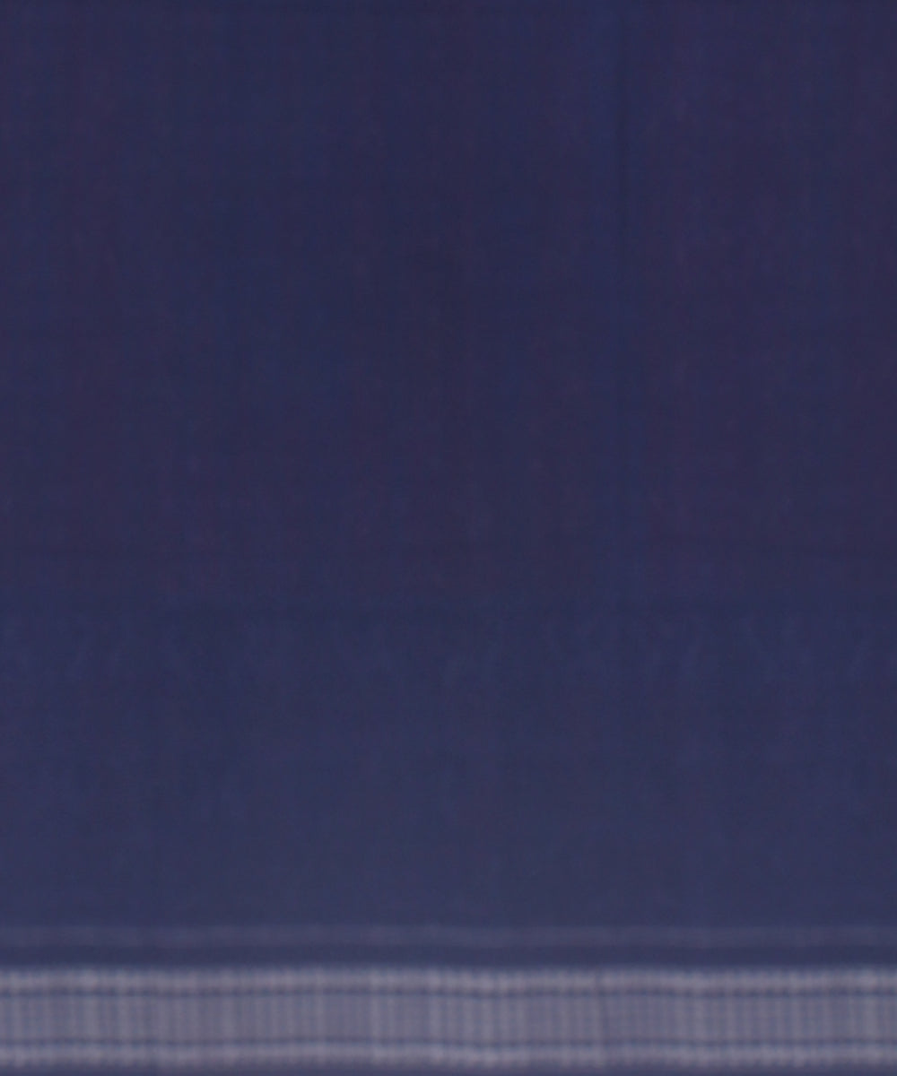 Red navy blue cotton handloom sambalpuri saree