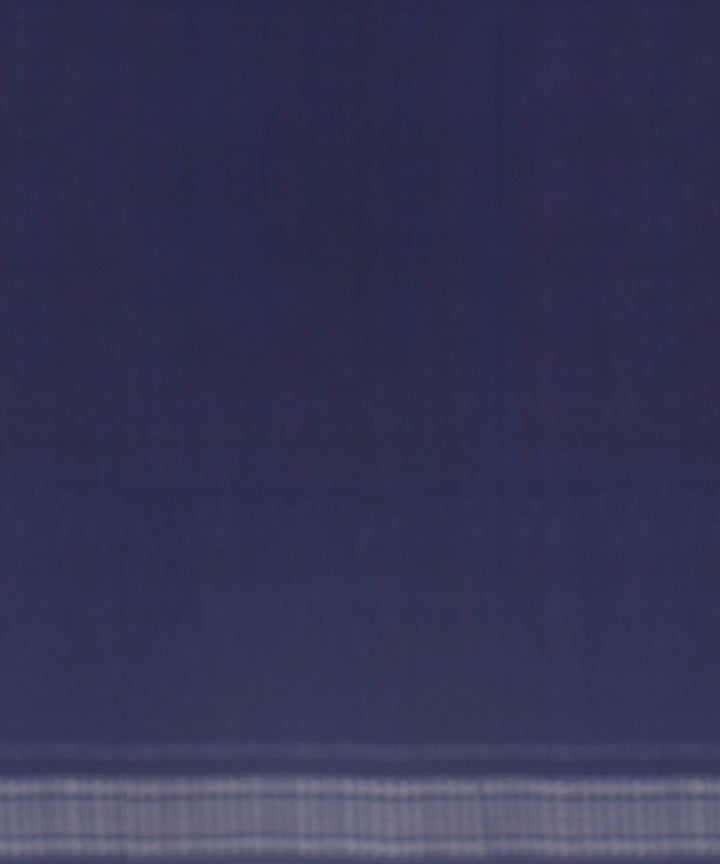 Red navy blue cotton handloom sambalpuri saree