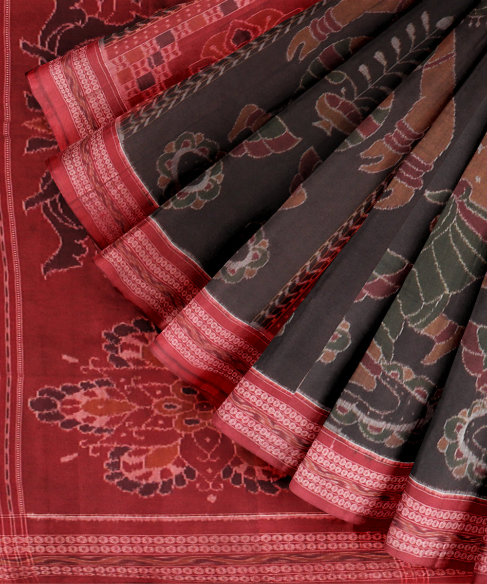 Multicolor cotton handwoven sambalpuri saree