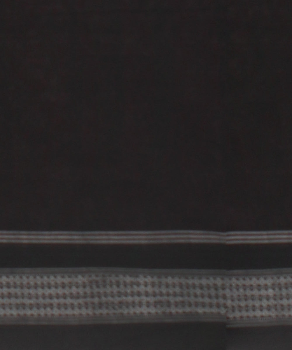 Pink orange black cotton handloom sambalpuri saree