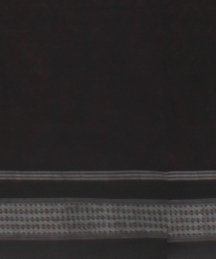 Pink orange black cotton handloom sambalpuri saree