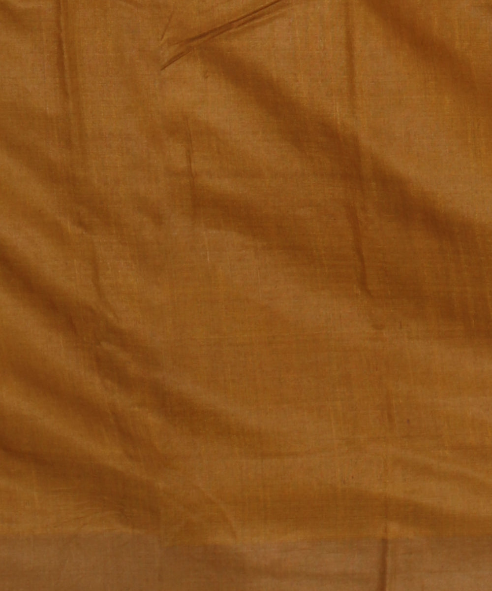 Aquamarine mustard tussar silk handloom gopalpur saree