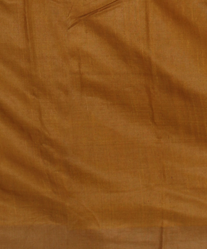 Aquamarine mustard tussar silk handloom gopalpur saree