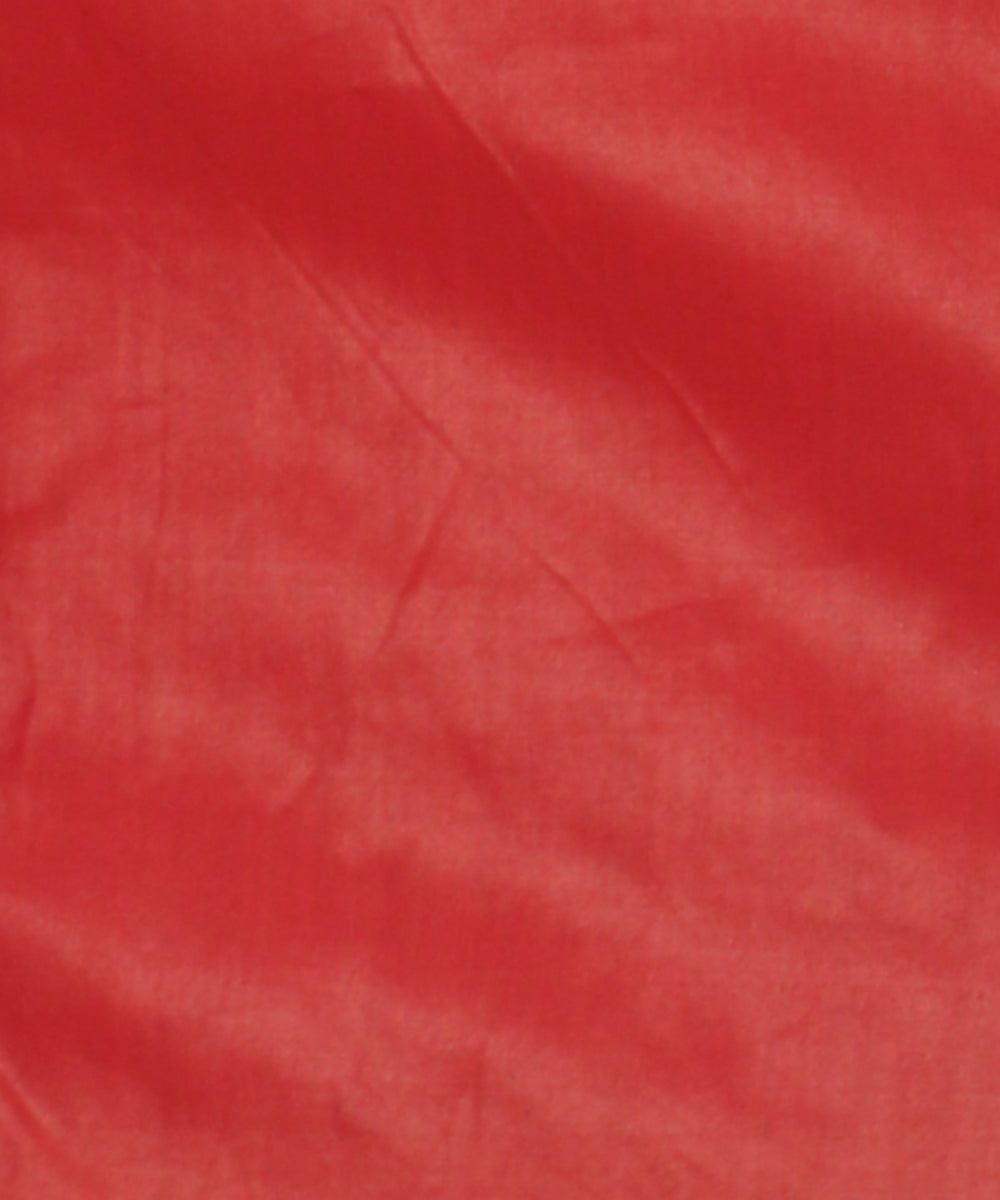 Beige red tussar silk handwoven gopalpur saree