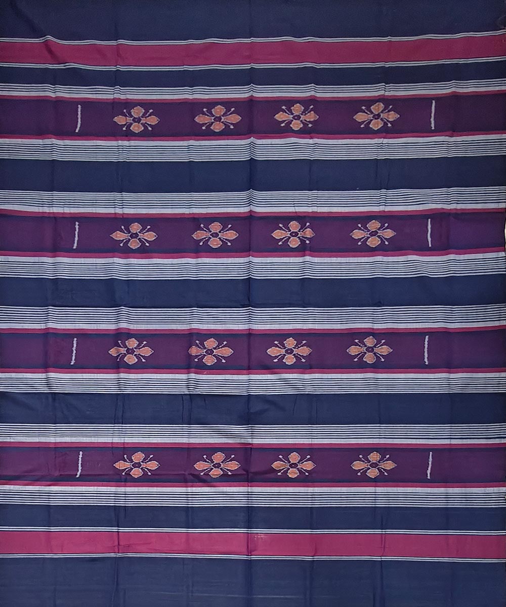 Multicolor handwoven sambalpuri cotton bedsheet