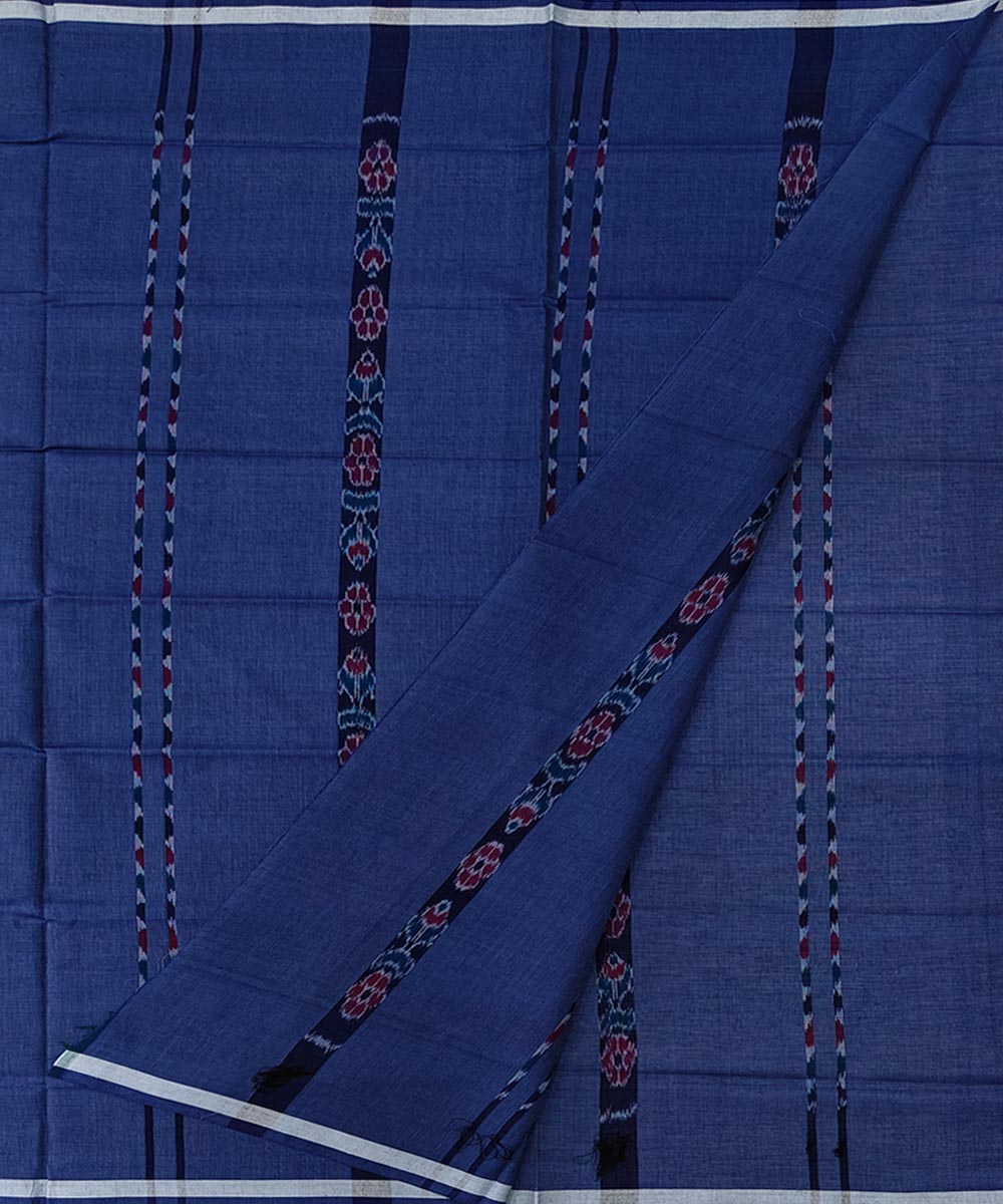 Grey stripe handwoven cotton sambalpuri lungi