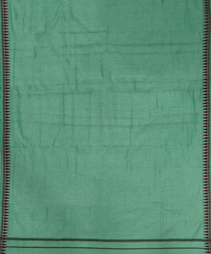 Dark green black handwoven cotton sambalpuri dhoti