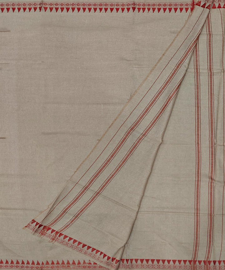 Beigebeige handwoven cotton sambalpuri dhoti