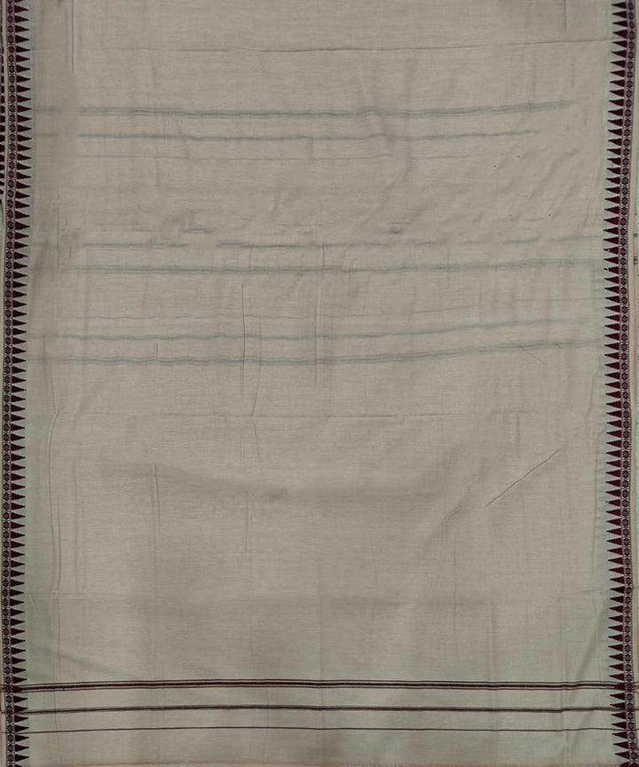 Beige beige handwoven cotton sambalpuri dhoti