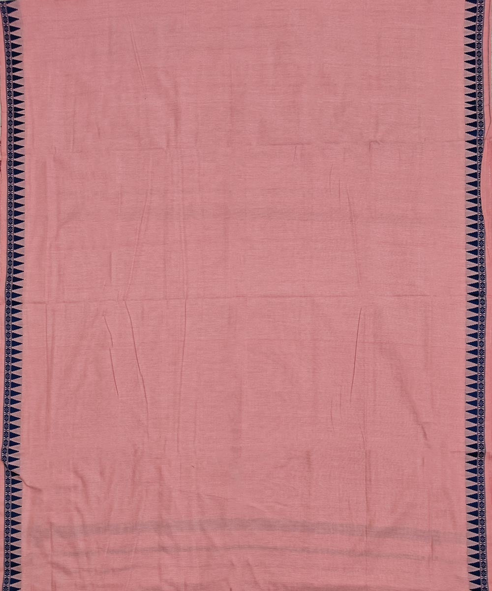 Pink blue handloom cotton sambalpuridhoti