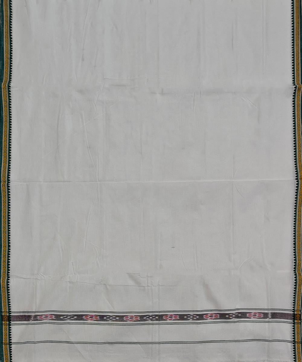 White mustard handloom cotton sambalpuri dhoti