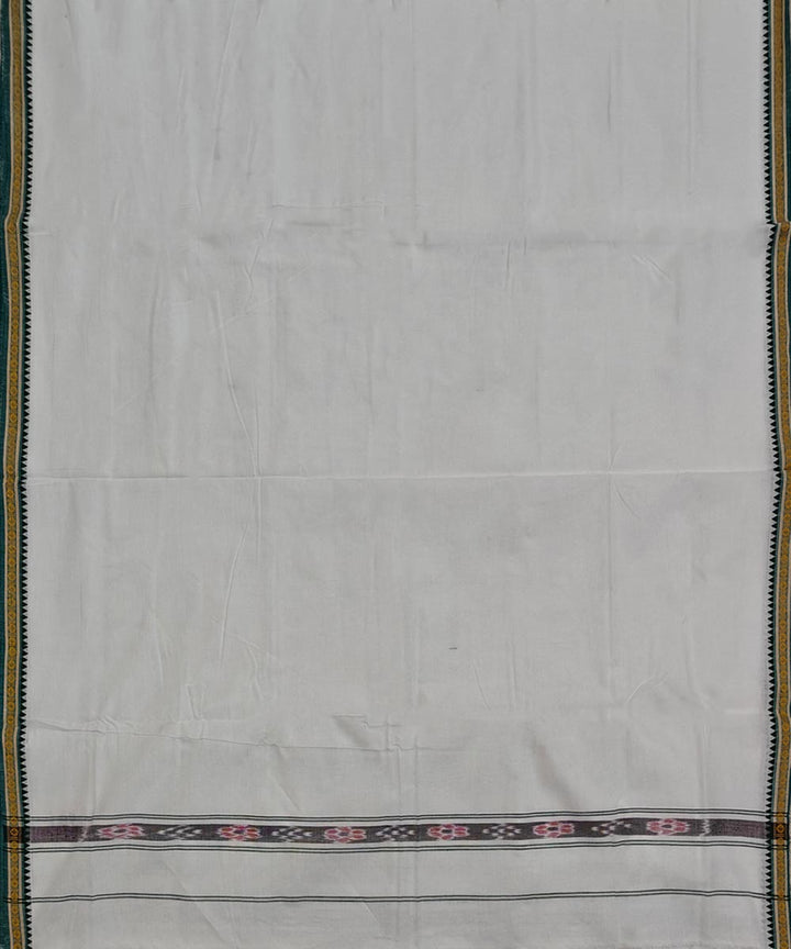 White mustard handloom cotton sambalpuri dhoti