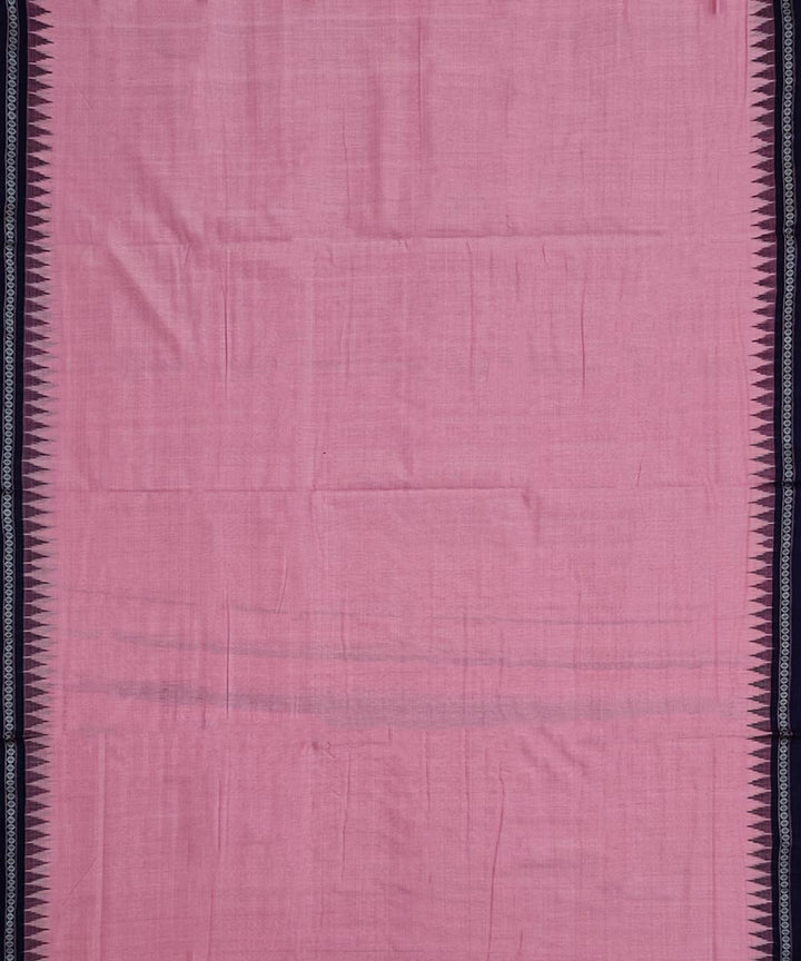 Pink blue handloom cotton sambalpuri dhoti
