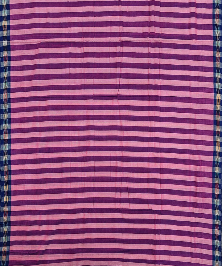 Purple Blue Handwoven Cotton Sambalpuri Dhoti