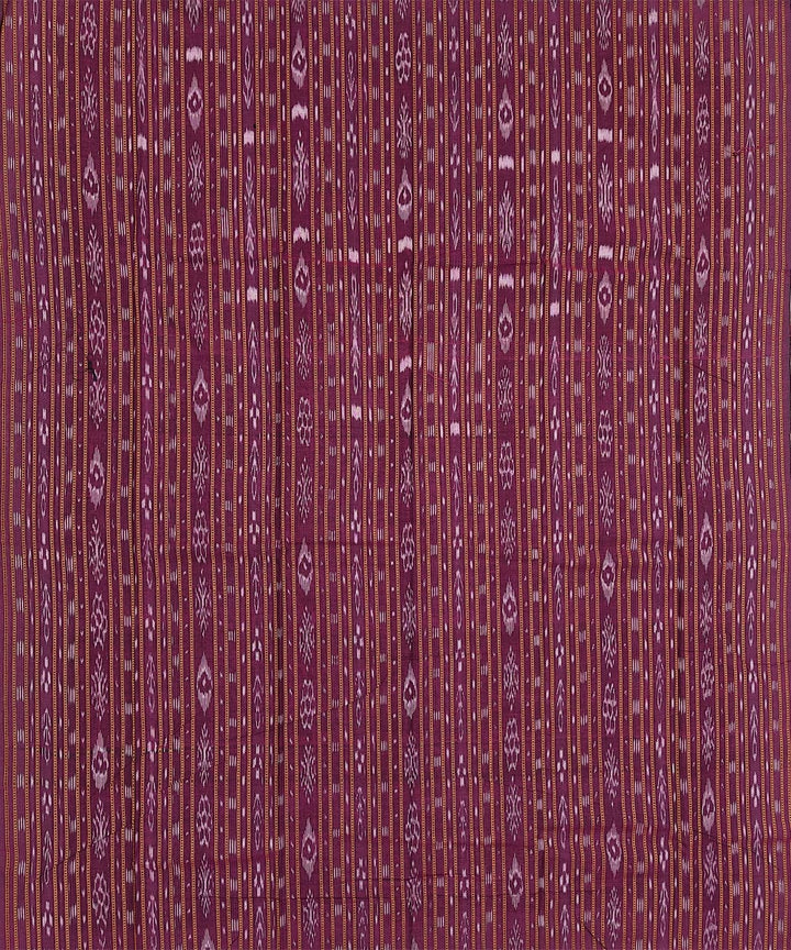 Purple grey handwoven cotton nuapatna dress material