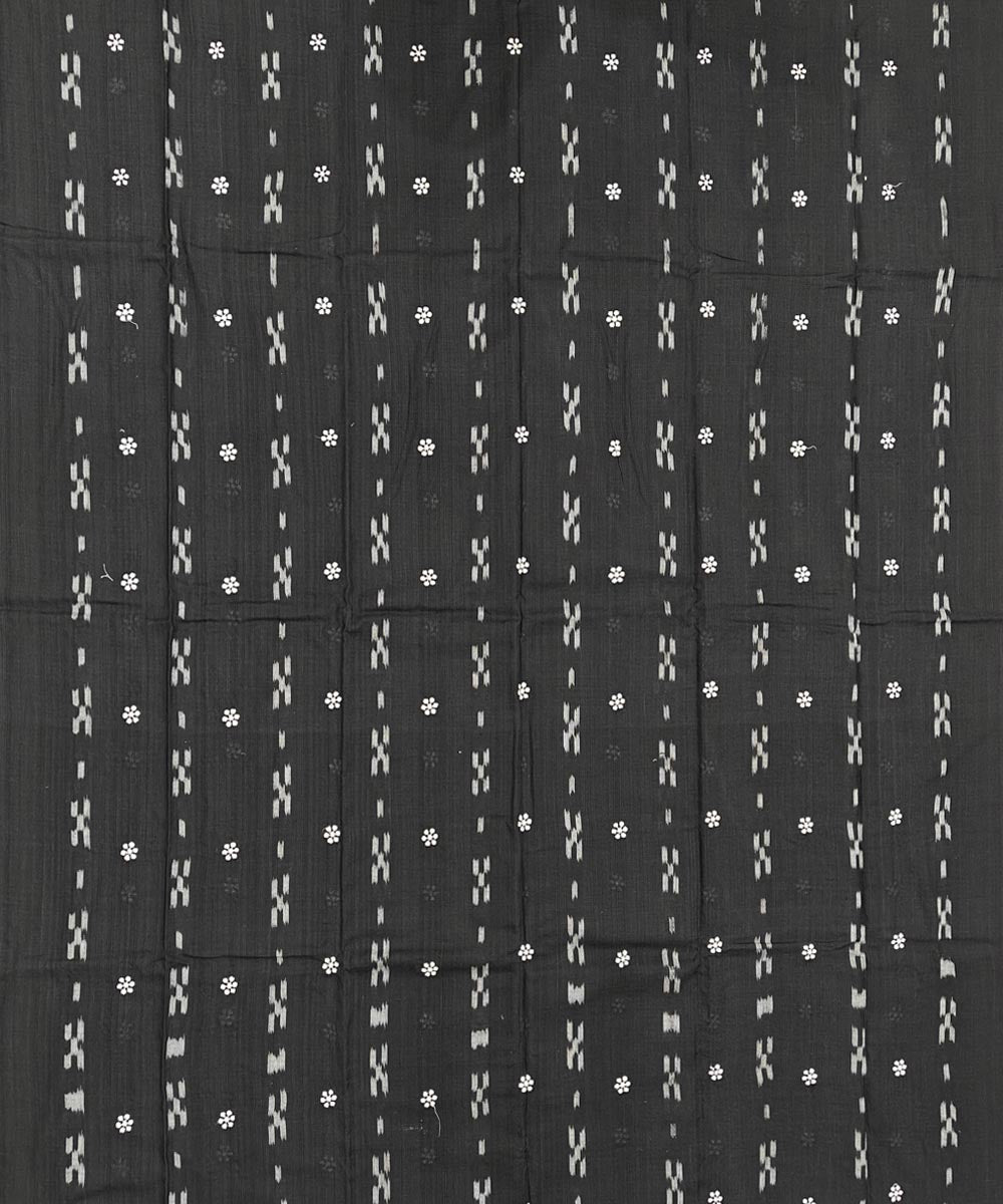 Black pink handwoven nuapatna cotton dress material