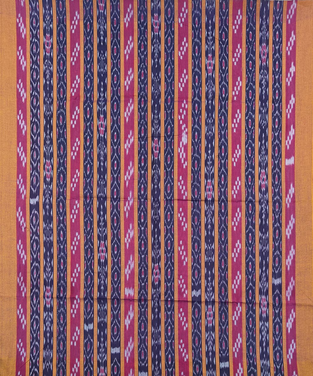 Purple light blue handloom cotton sambalpuri dress material