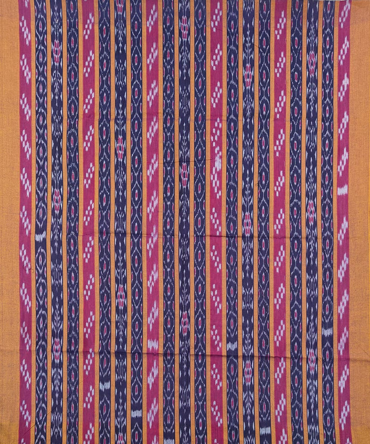 Purple light blue handloom cotton sambalpuri dress material