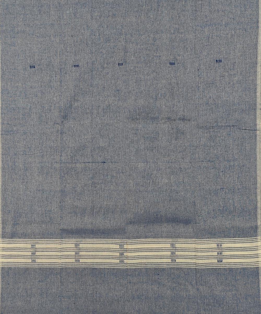Purple light blue handloom cotton sambalpuri dress material