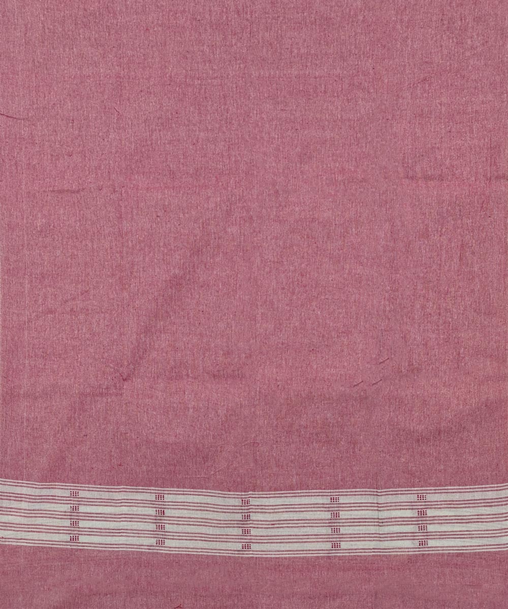 Purple peach handloom cotton sambalpuri dress material