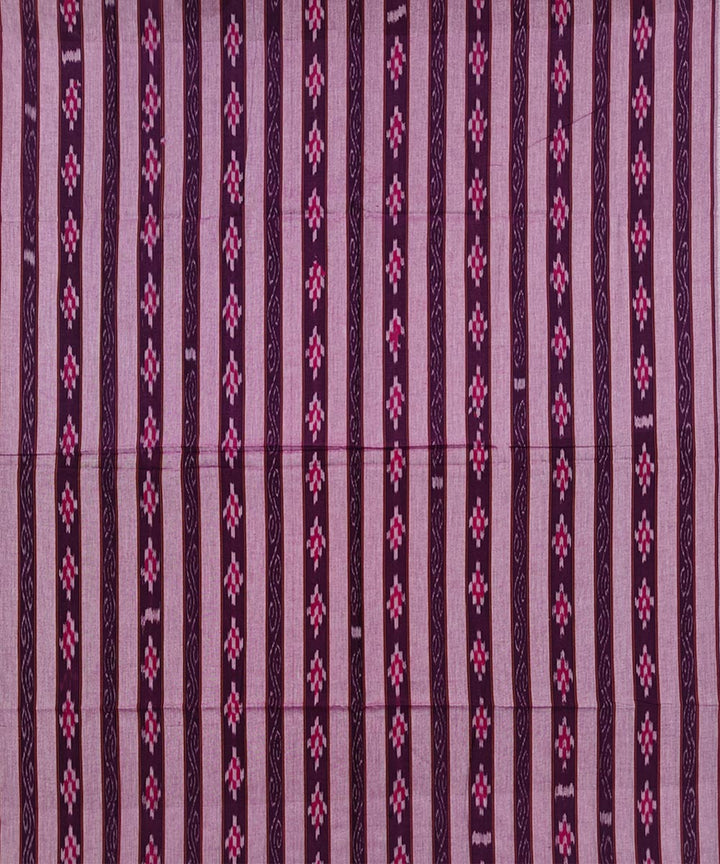 Brown peach handloom cotton sambalpuri dress material