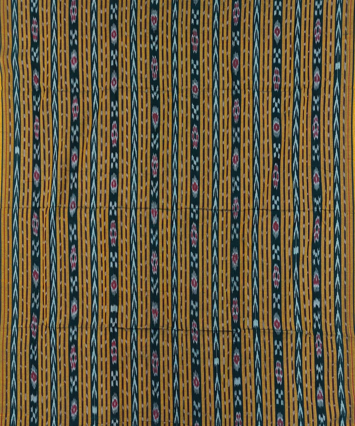 Dark green cyan green handloom cotton sambalpuri dress material