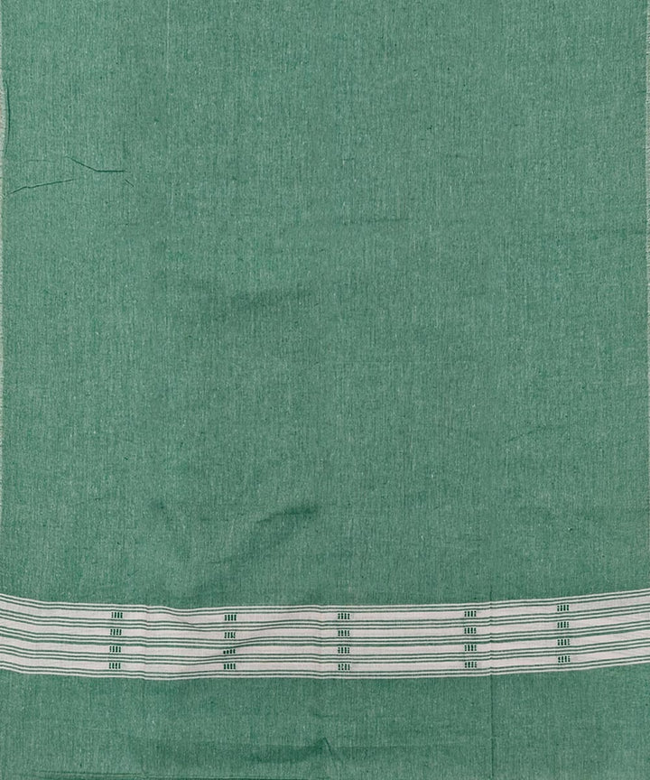 Dark green cyan green handloom cotton sambalpuri dress material