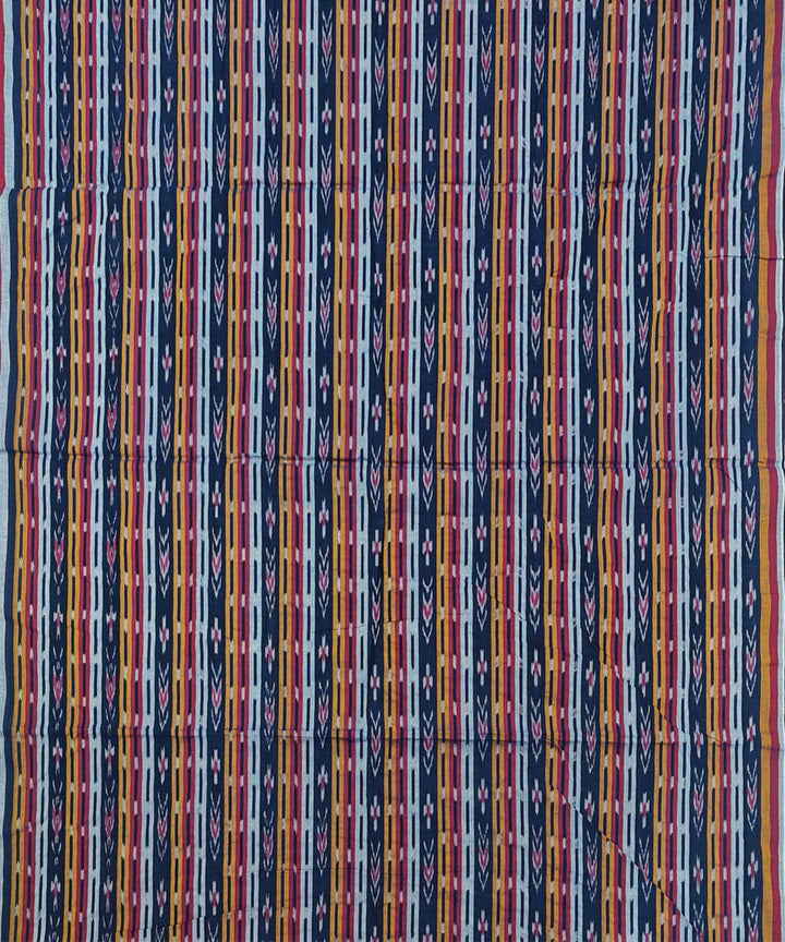 Navy blue handloom sambalpuri cotton dress material