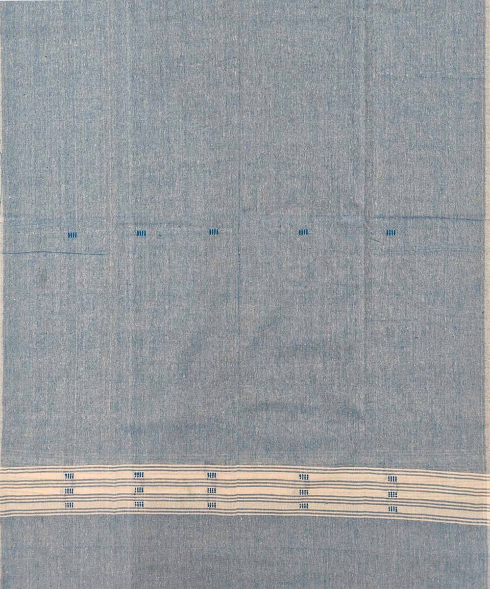 Cyan blue handloom cotton sambalpuri dress material