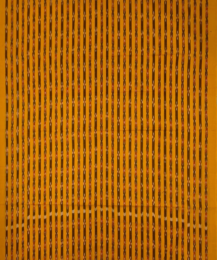 Yellow cream handloom cotton sambalpuri dress material