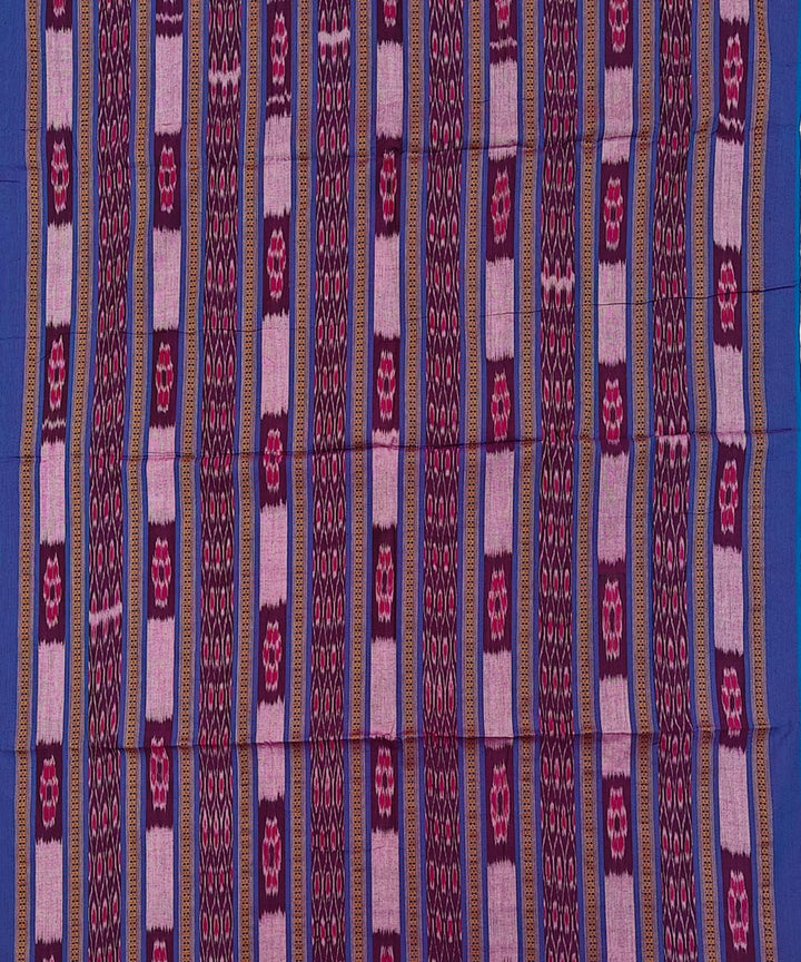 Purple handloom cotton sambalpuri dress material