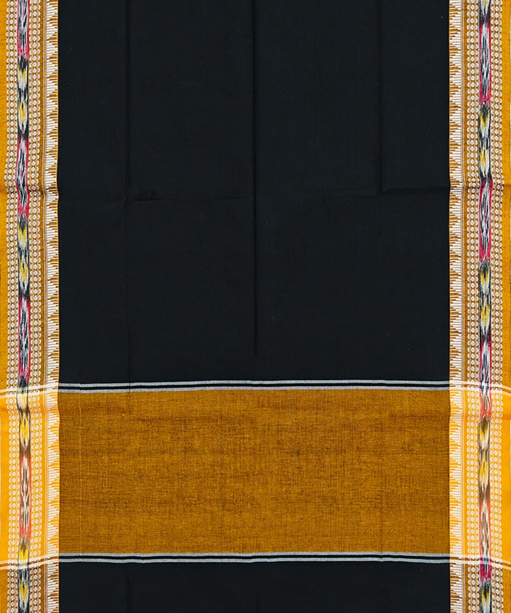 Black mustard handwoven cotton nuapatna dupatta