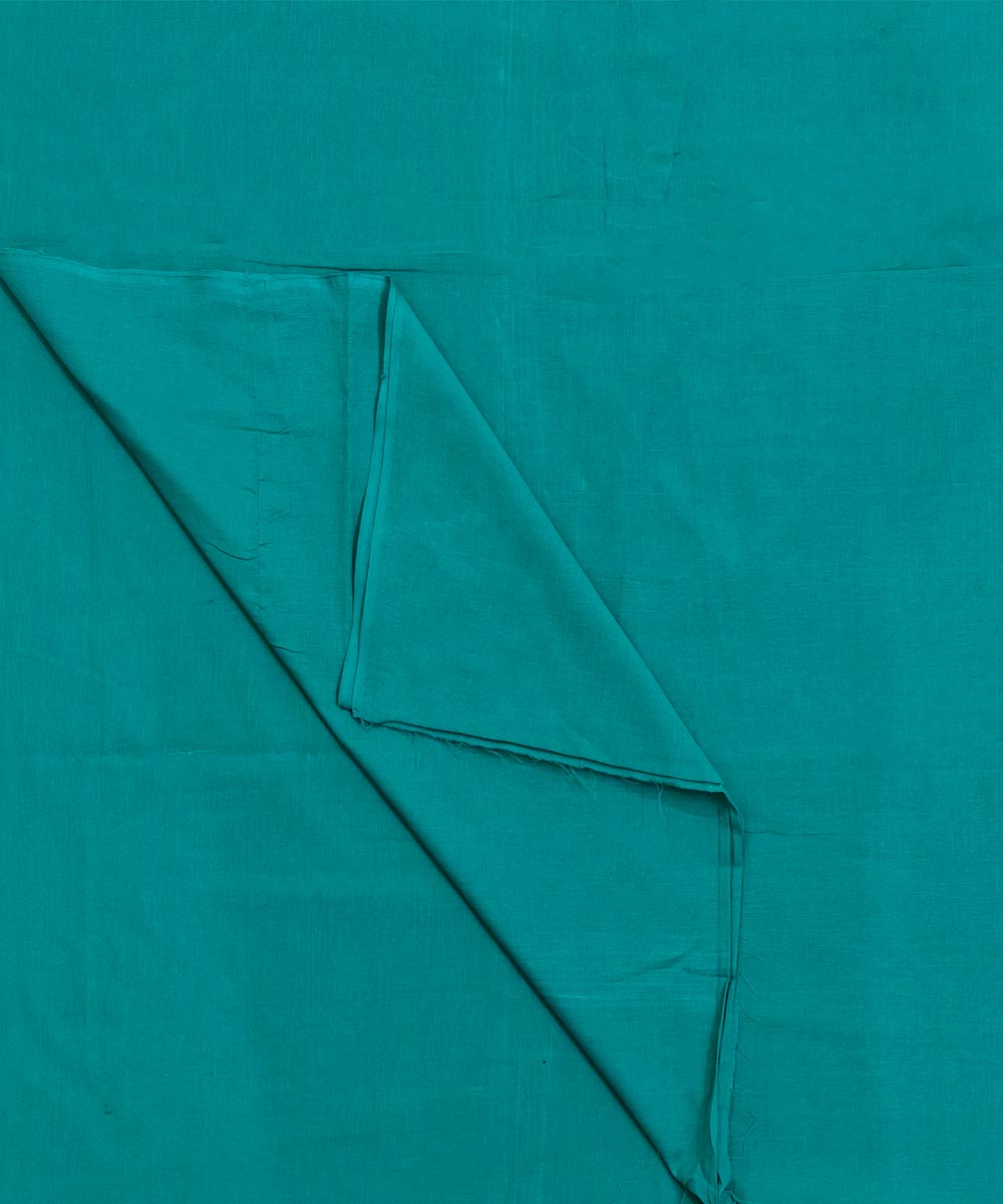 Cyan green handloom samalpuri cotton fabric