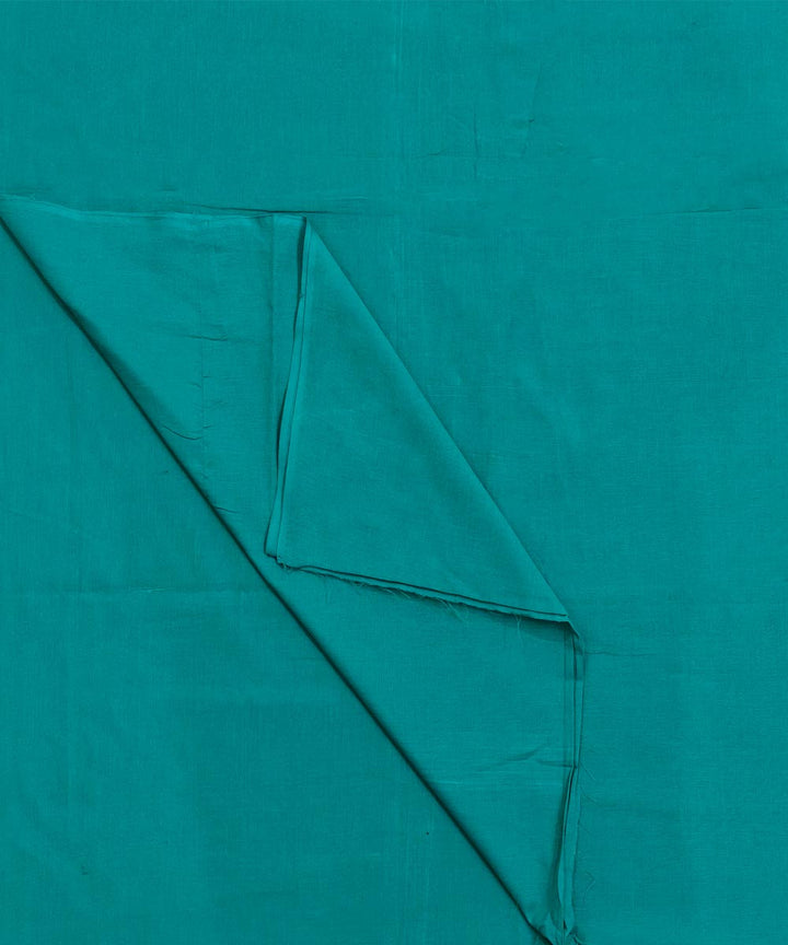 Cyan green handloom samalpuri cotton fabric