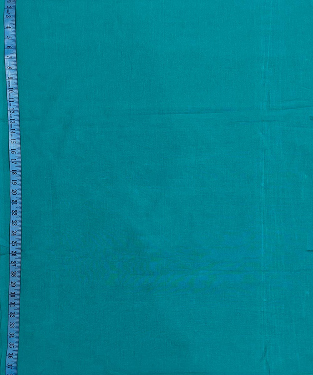 Cyan green handloom samalpuri cotton fabric
