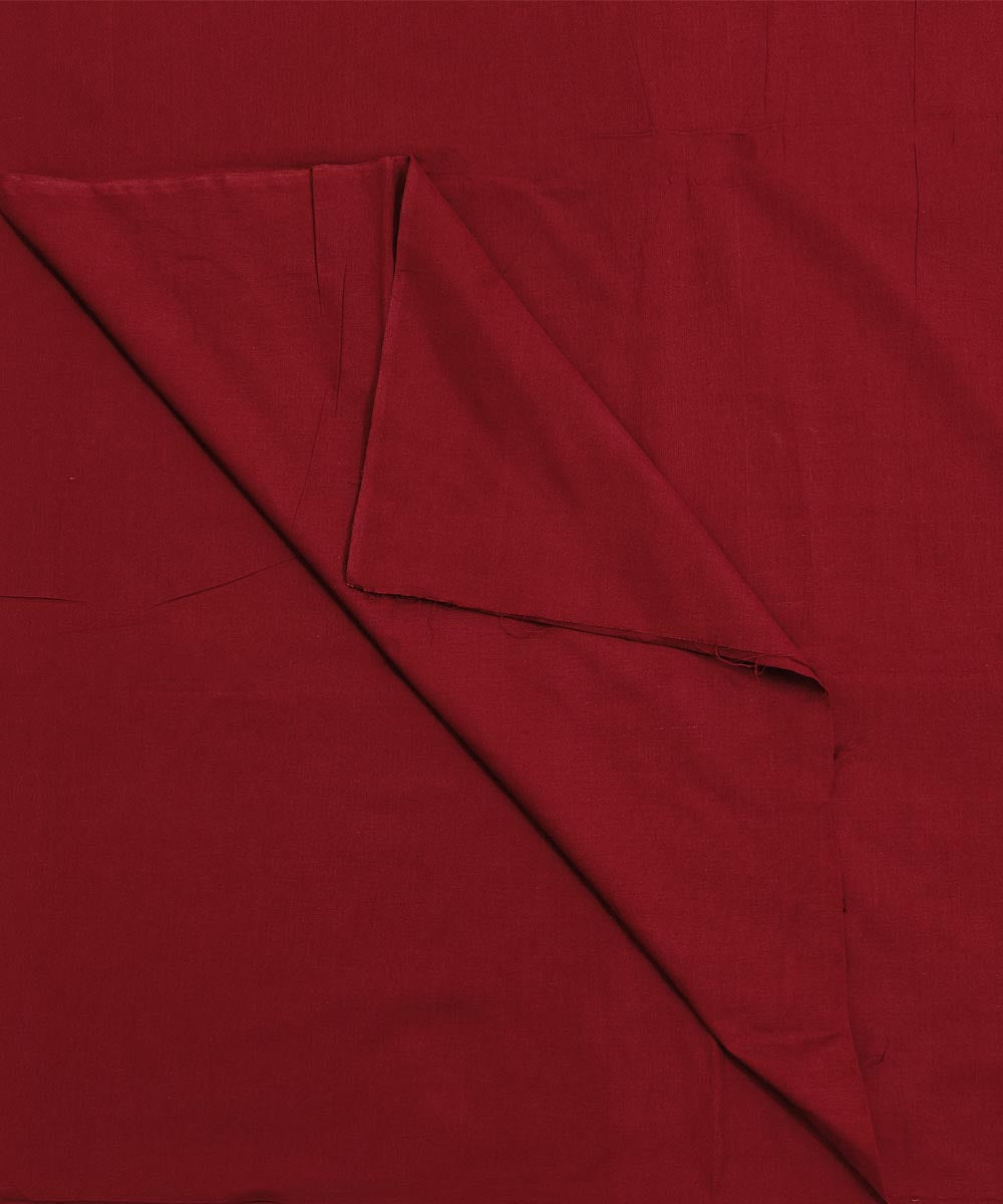 Maroon handloom cotton sambalpuri fabric