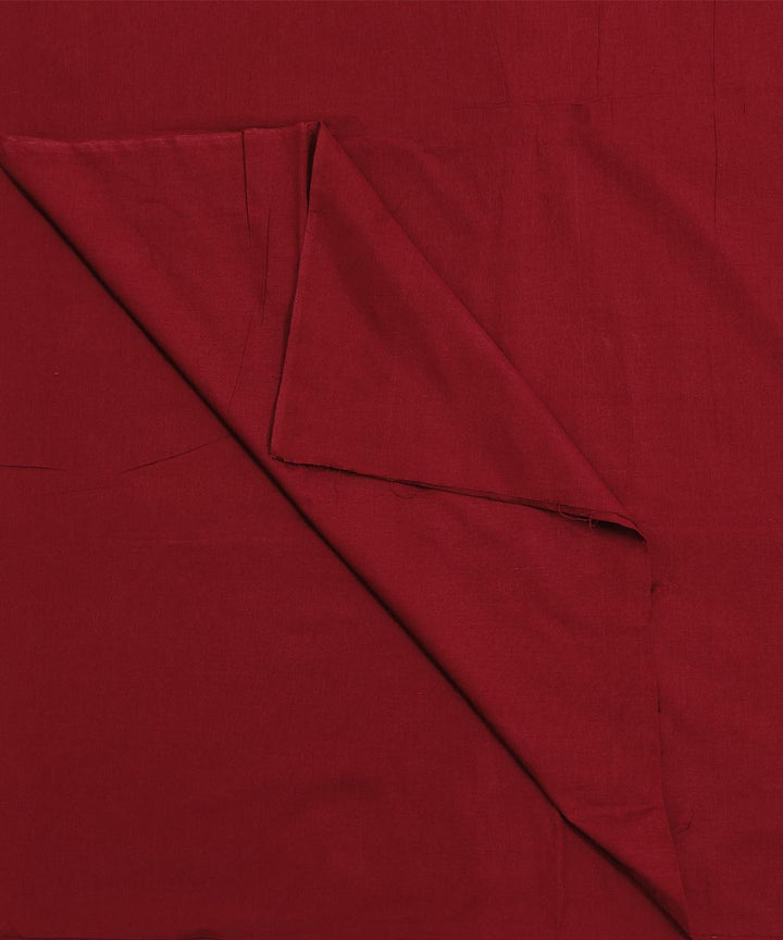 Maroon handloom cotton sambalpuri fabric