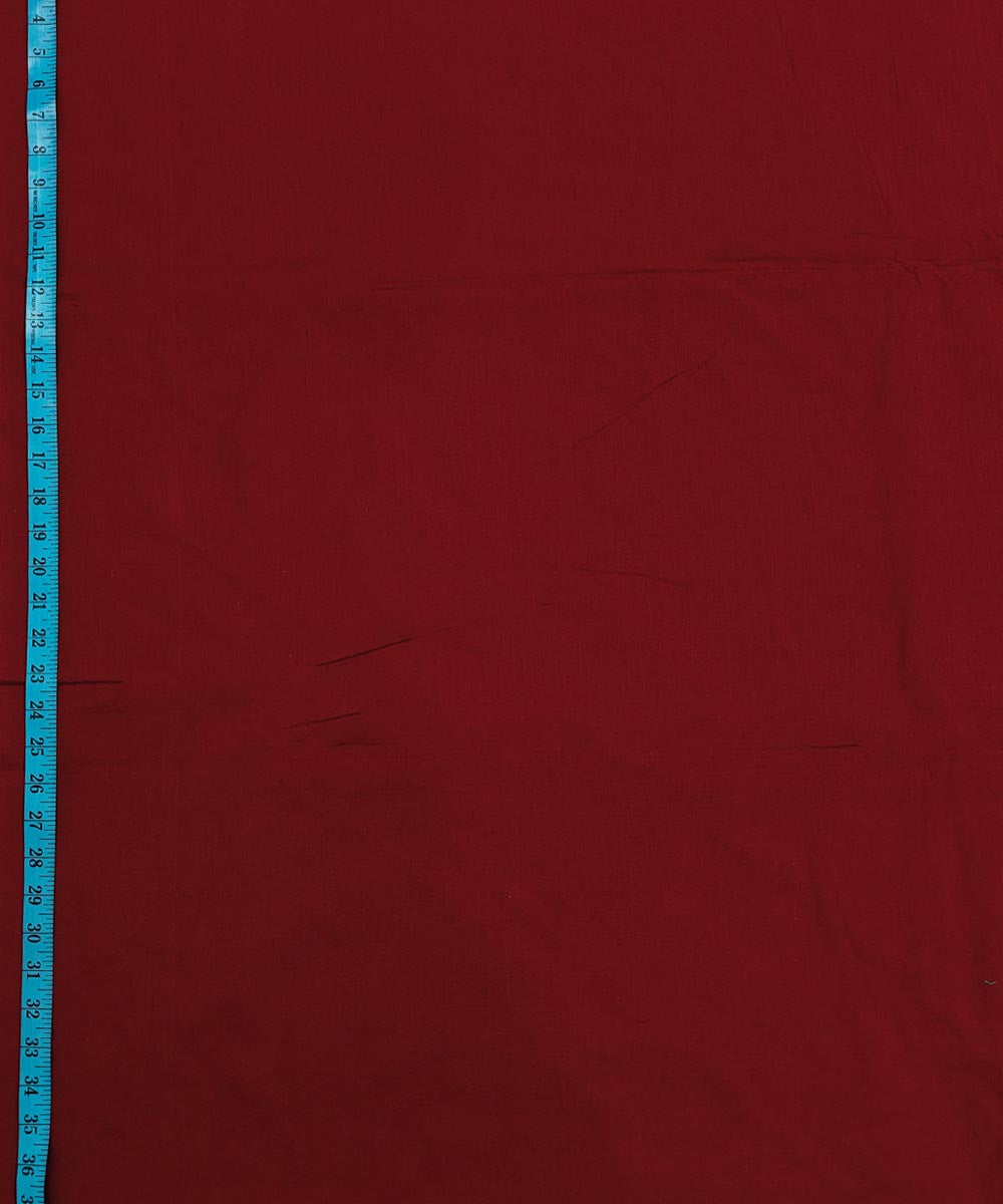 Maroon handloom cotton sambalpuri fabric