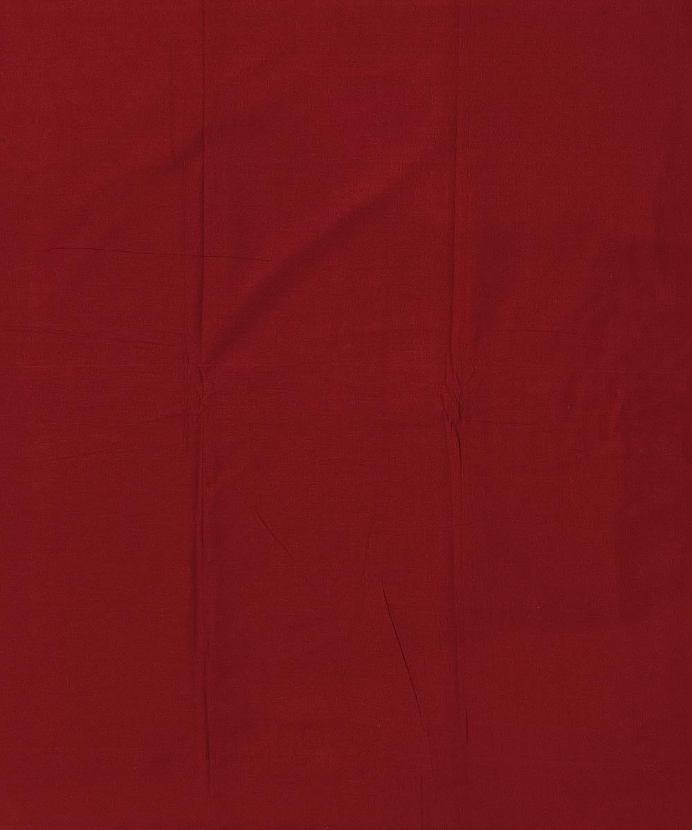 Maroon handloom cotton sambalpuri fabric