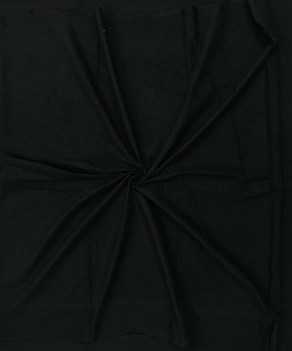 Black handloom cotton sambalpuri fabric