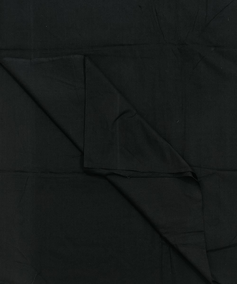 Black handloom cotton sambalpuri fabric