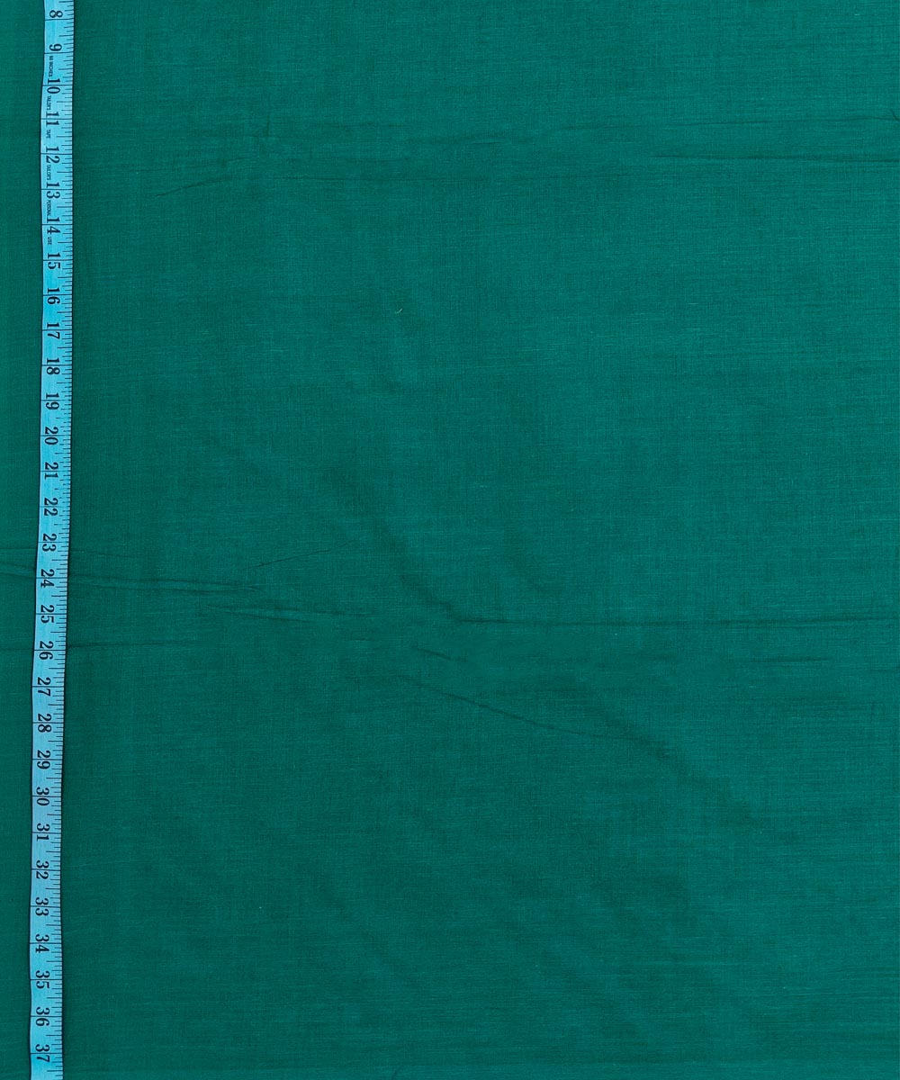 Cyan green handloom cotton sambalpuri fabric