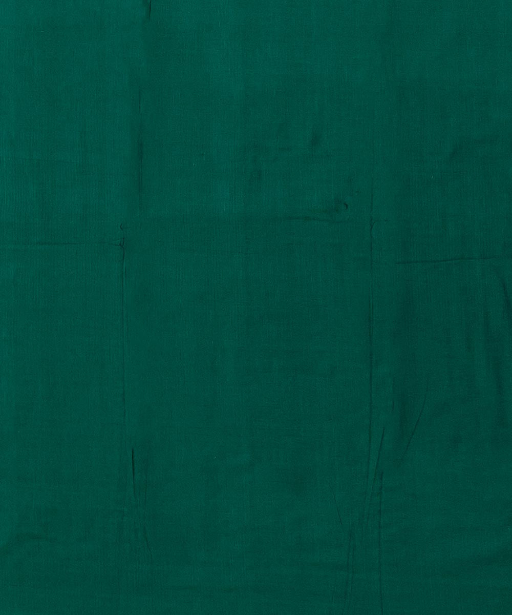 Cyan green handloom cotton sambalpuri fabric