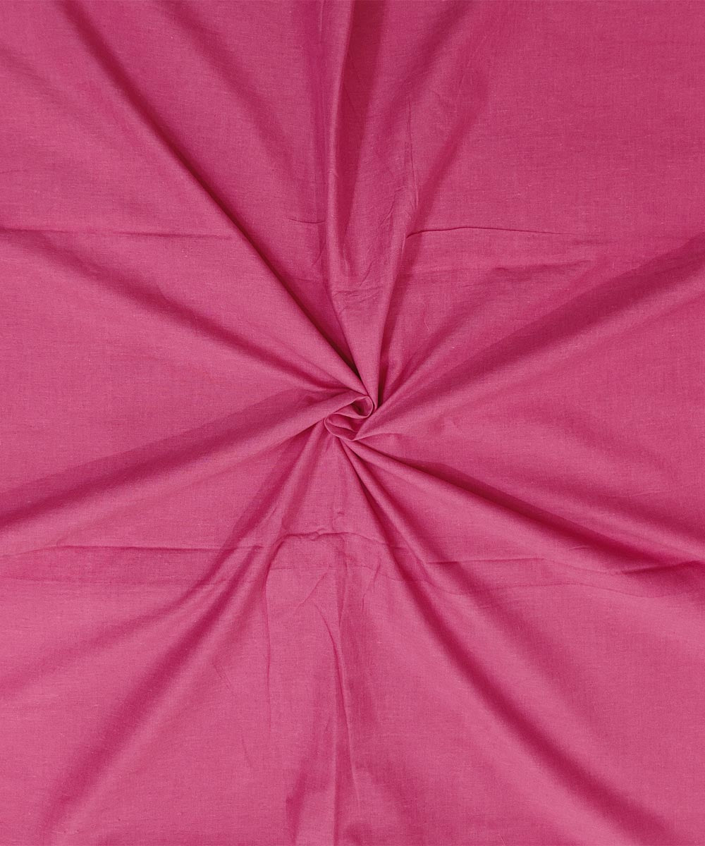 Pink handloom cotton sambalpuri fabric
