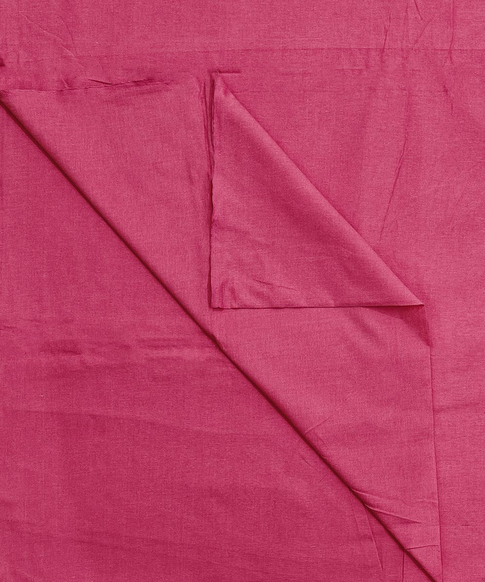 Pink handloom cotton sambalpuri fabric
