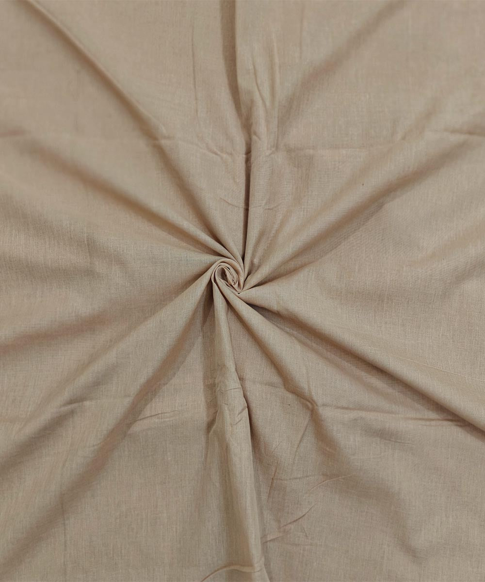 Beige handloom cotton sambalpuri fabric