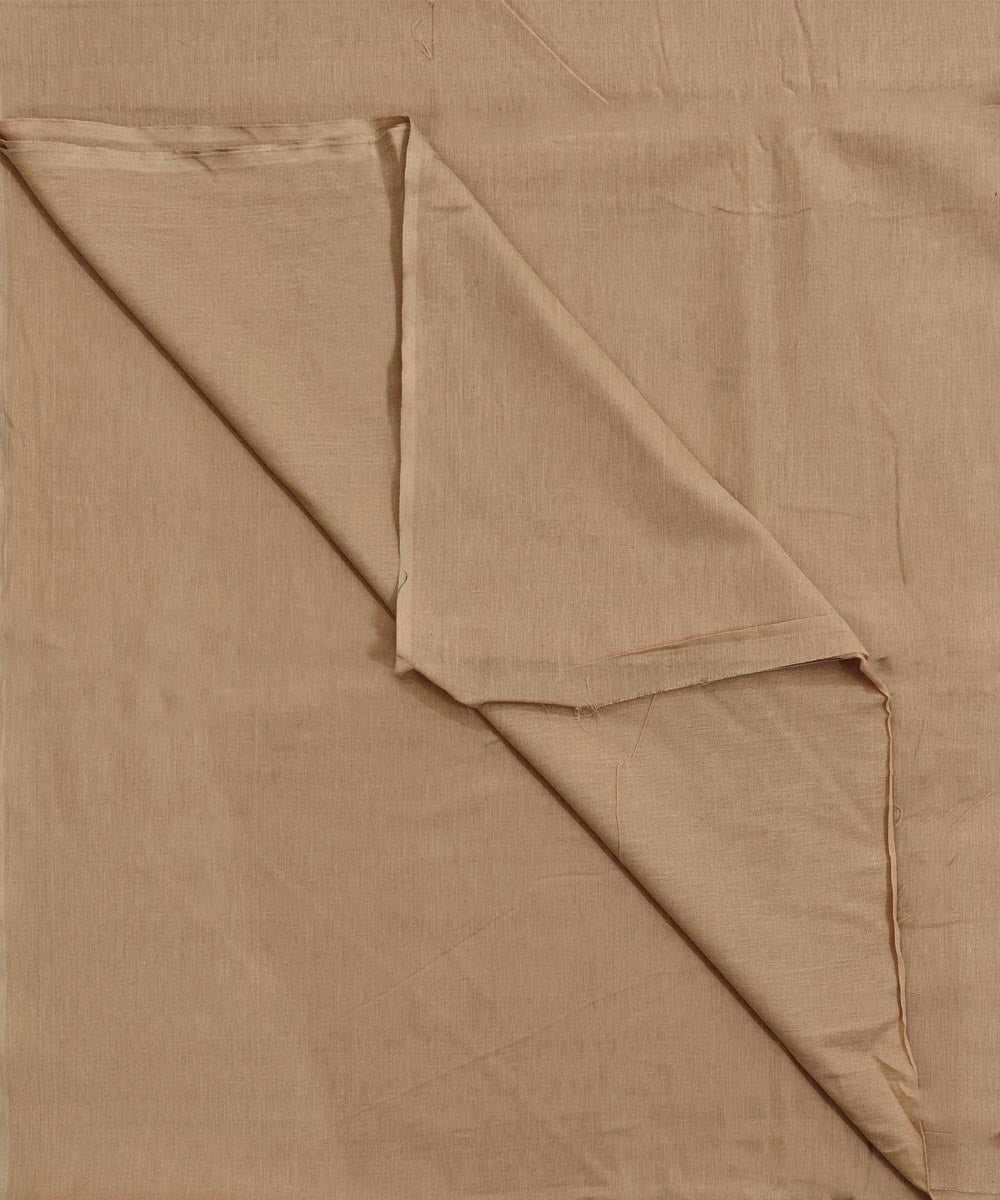 Beige handloom cotton sambalpuri fabric