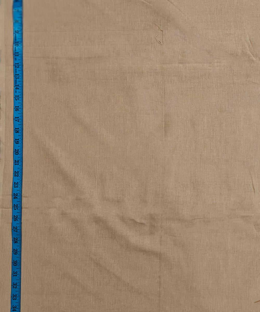 Beige handloom cotton sambalpuri fabric