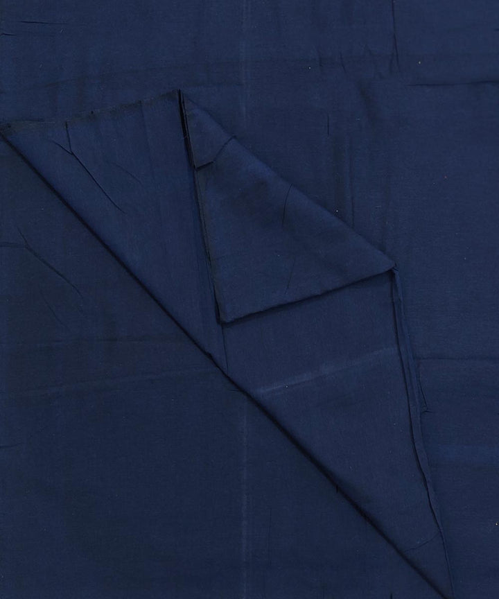 Navy blue handloom cotton sambalpuri fabric